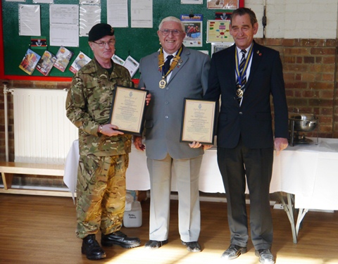The RBL Affiliation ceremony at Bishops Hull Army Reserve Centre