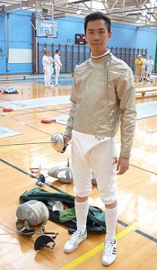 Corporal Seng Boon Chan claims rare team victory in the national Inter-Services Fencing Championships at RAF Cosford. Picture: Fortuis Media