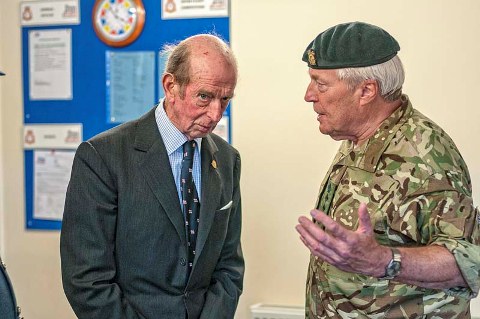 HRH The Duke of Kent with Colonel Paul Richardson